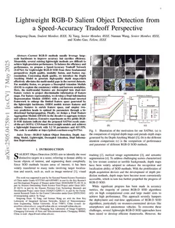 Lightweight RGB-D Salient Object Detection from a Speed-Accuracy Tradeoff Perspective