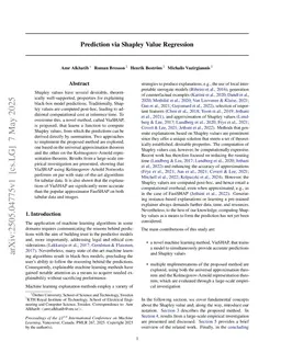 Prediction via Shapley Value Regression