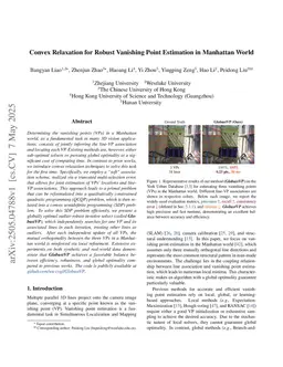 Convex Relaxation for Robust Vanishing Point Estimation in Manhattan World