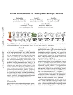 WIR3D: Visually-Informed and Geometry-Aware 3D Shape Abstraction
