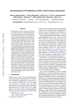 Benchmarking LLM Faithfulness in RAG with Evolving Leaderboards