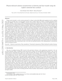 Physics-informed solution reconstruction in elasticity and heat transfer using the explicit constraint force method