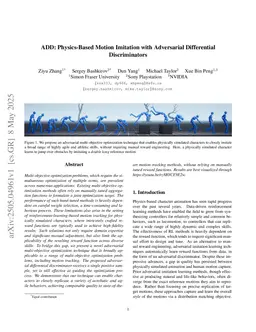 Physics-Based Motion Imitation with Adversarial Differential Discriminators