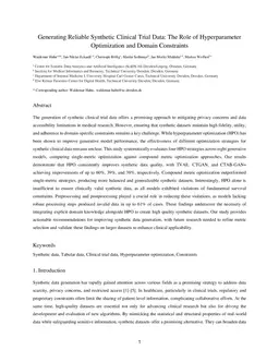 Generating Reliable Synthetic Clinical Trial Data: The Role of Hyperparameter Optimization and Domain Constraints