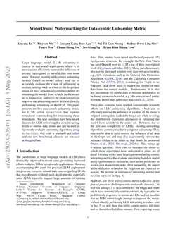 WaterDrum: Watermarking for Data-centric Unlearning Metric