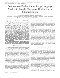 Performance Evaluation of Large Language Models in Bangla Consumer Health Query Summarization
