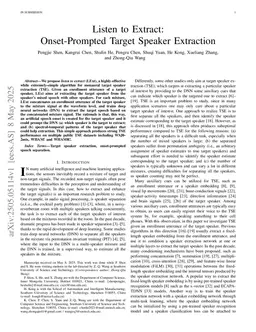 Listen to Extract: Onset-Prompted Target Speaker Extraction