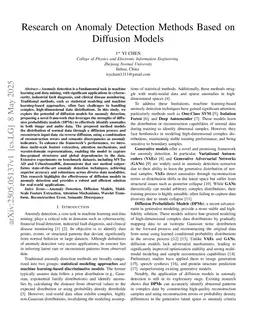 Research on Anomaly Detection Methods Based on Diffusion Models