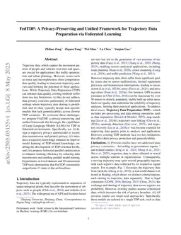 FedTDP: A Privacy-Preserving and Unified Framework for Trajectory Data Preparation via Federated Learning