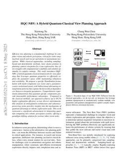 HQC-NBV: A Hybrid Quantum-Classical View Planning Approach
