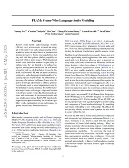 FLAM: Frame-Wise Language-Audio Modeling