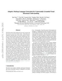 Adaptive Markup Language Generation for Contextually-Grounded Visual Document Understanding