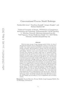 Conversational Process Model Redesign