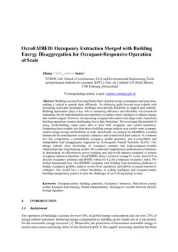 OccuEMBED: Occupancy Extraction Merged with Building Energy Disaggregation for Occupant-Responsive Operation at Scale