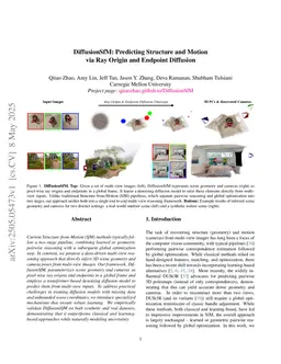 DiffusionSfM: Predicting Structure and Motion via Ray Origin and Endpoint Diffusion