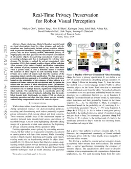 Real-Time Privacy Preservation for Robot Visual Perception