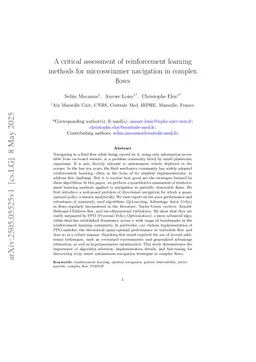 A critical assessment of reinforcement learning methods for microswimmer navigation in complex flows