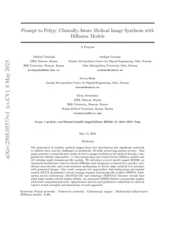 Prompt to Polyp: Medical Text-Conditioned Image Synthesis with Diffusion Models