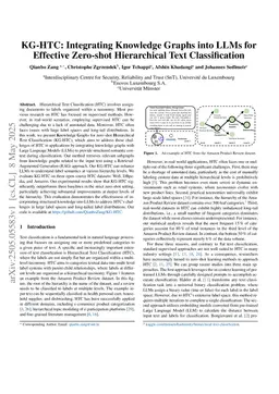 KG-HTC: Integrating Knowledge Graphs into LLMs for Effective Zero-shot Hierarchical Text Classification