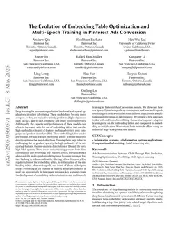 The Evolution of Embedding Table Optimization and Multi-Epoch Training in Pinterest Ads Conversion