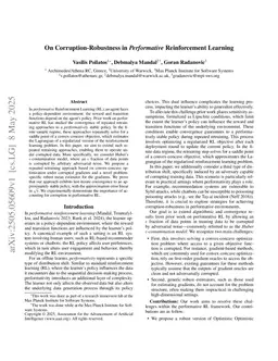 On Corruption-Robustness in Performative Reinforcement Learning