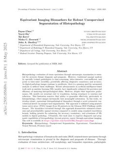 Equivariant Imaging Biomarkers for Robust Unsupervised Segmentation of Histopathology