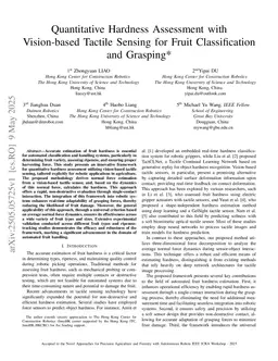 Quantitative Hardness Assessment with Vision-based Tactile Sensing for Fruit Classification and Grasping