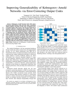 Improving Generalizability of Kolmogorov-Arnold Networks via Error-Correcting Output Codes