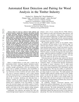 Automated Knot Detection and Pairing for Wood Analysis in the Timber Industry