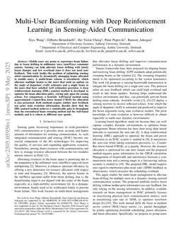Multi-User Beamforming with Deep Reinforcement Learning in Sensing-Aided Communication