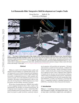 Let Humanoids Hike! Integrative Skill Development on Complex Trails