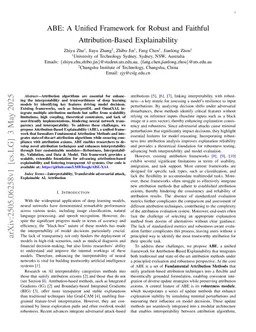 ABE: A Unified Framework for Robust and Faithful Attribution-Based Explainability