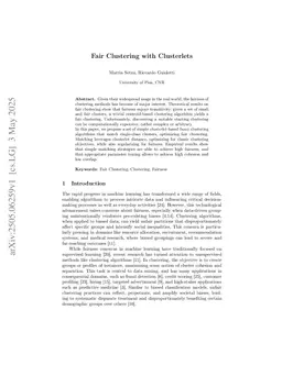 Fair Clustering with Clusterlets