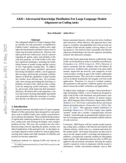 AKD : Adversarial Knowledge Distillation For Large Language Models Alignment on Coding tasks