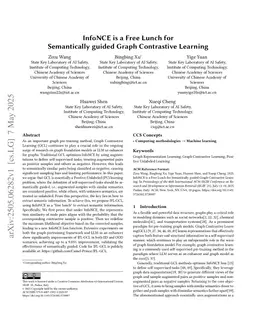 InfoNCE is a Free Lunch for Semantically guided Graph Contrastive Learning