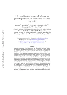 Soft causal learning for generalized molecule property prediction: An environment perspective