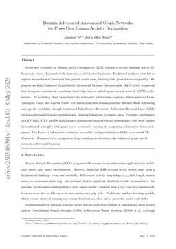 Domain-Adversarial Anatomical Graph Networks for Cross-User Human Activity Recognition