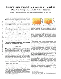 GraphComp: Extreme Error-bounded Compression of Scientific Data via Temporal Graph Autoencoders