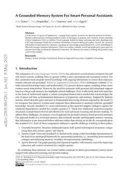 A Grounded Memory System For Smart Personal Assistants