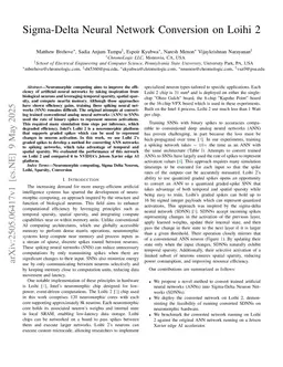 Sigma-Delta Neural Network Conversion on Loihi 2