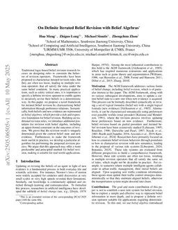 On Definite Iterated Belief Revision with Belief Algebras