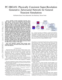 PC-SRGAN: Physically Consistent Super-Resolution Generative Adversarial Network for General Transient Simulations