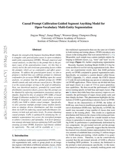 Causal Prompt Calibration Guided Segment Anything Model for Open-Vocabulary Multi-Entity Segmentation