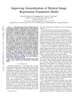 Improving Generalization of Medical Image Registration Foundation Model