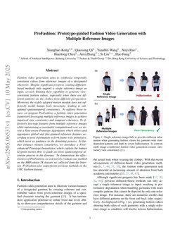 ProFashion: Prototype-guided Fashion Video Generation with Multiple Reference Images