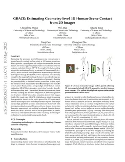 GRACE: Estimating Geometry-level 3D Human-Scene Contact from 2D Images