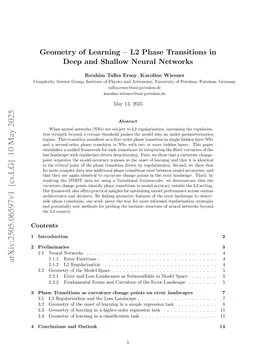 Phase Transitions between Accuracy Regimes in L2 regularized Deep Neural Networks
