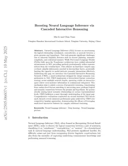 Boosting Neural Language Inference via Cascaded Interactive Reasoning