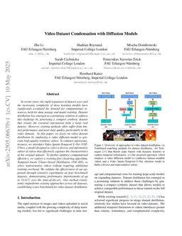 Video Dataset Condensation with Diffusion Models