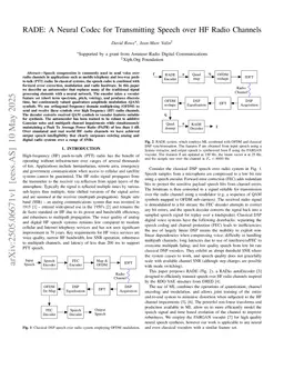 RADE: A Neural Codec for Transmitting Speech over HF Radio Channels
